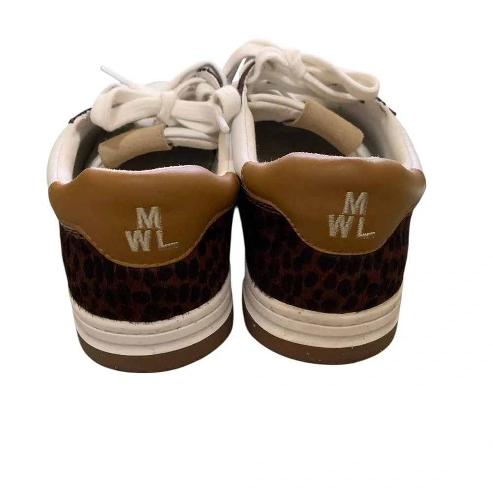 Madewell Court Sneakers Calf Hair, Leather, Suede - Espresso Bean Animal Print